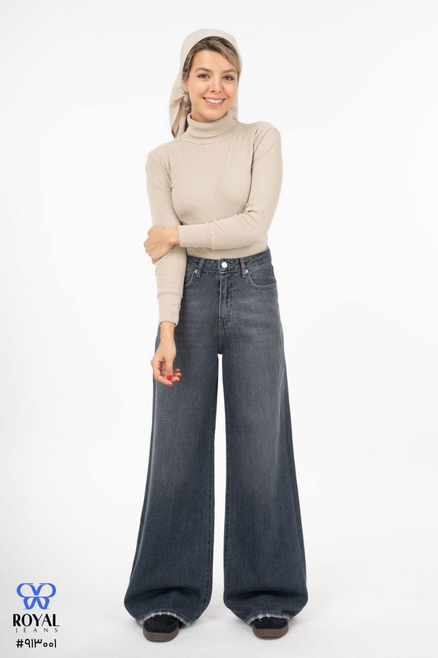 شلوار جین بگی کمر ساده royal jackpot